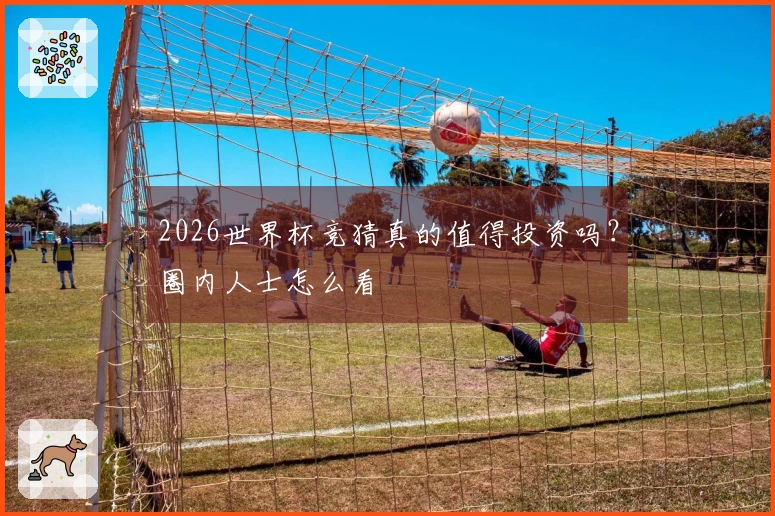 2026世界杯竞猜真的值得投资吗？圈内人士怎么看